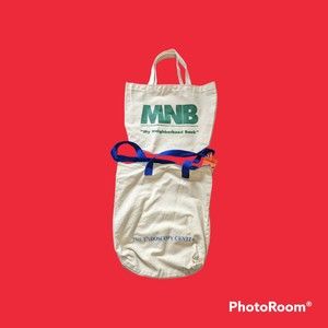 2 Canvas Carry Bags Bank Endoscopy One Zippered 16"WX15"H Luggage Thrift Beach
